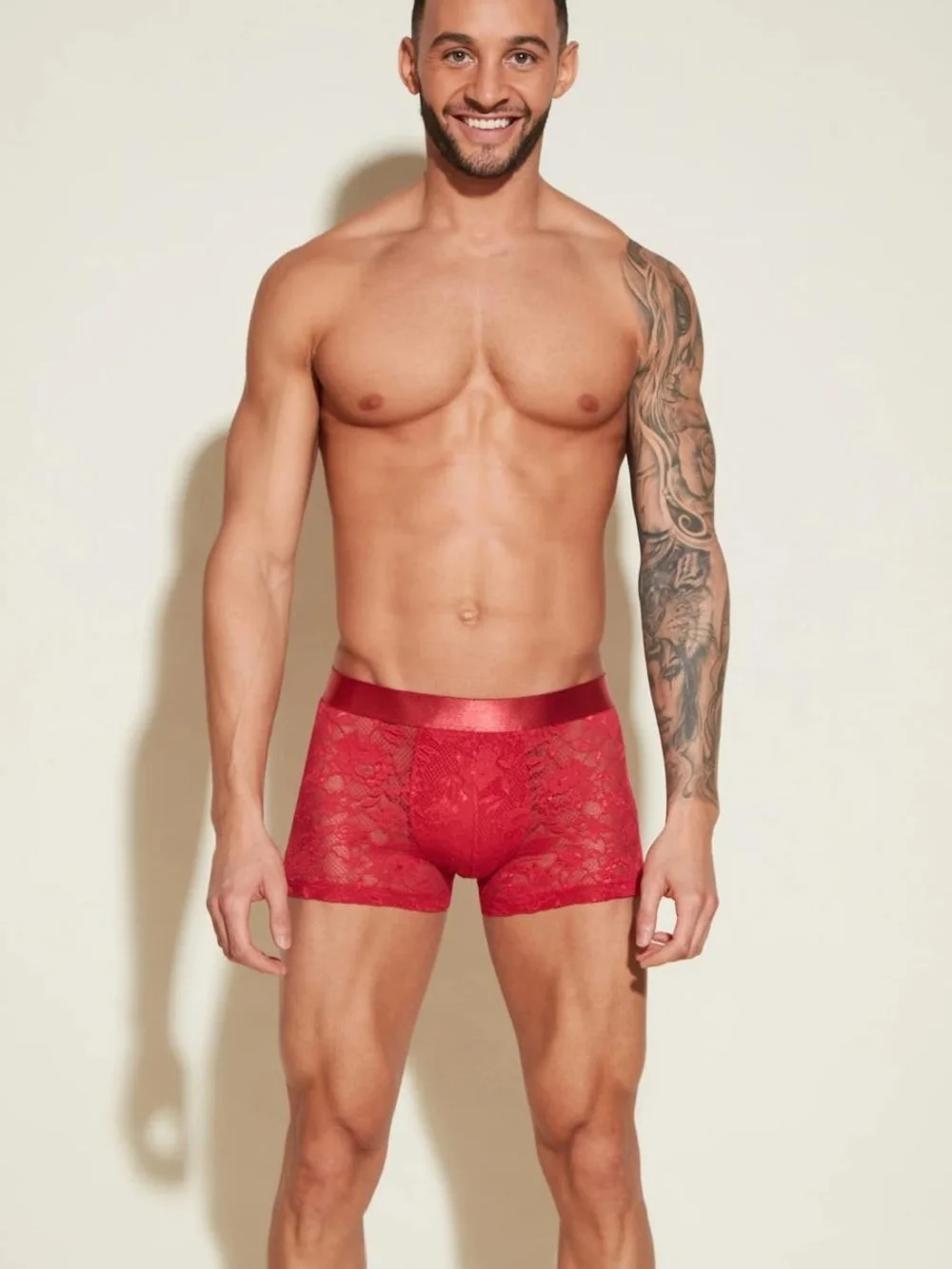 Cosabella Red Lace Boxer Briefs
